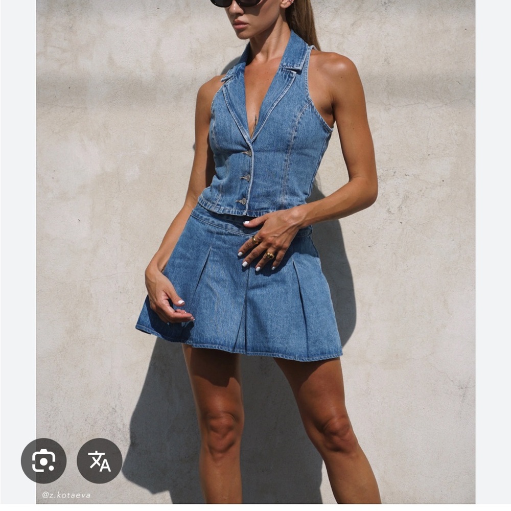 Meshki Blue Denim Set